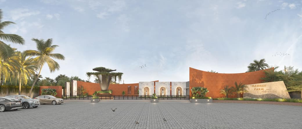 Madhav Farm grand entrance